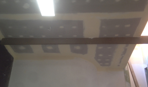 exposed beams after covering